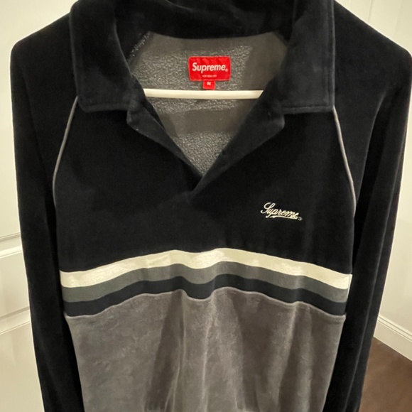Supreme M velour long sleeve polo AUTHENTIC - Picture 15 of 15